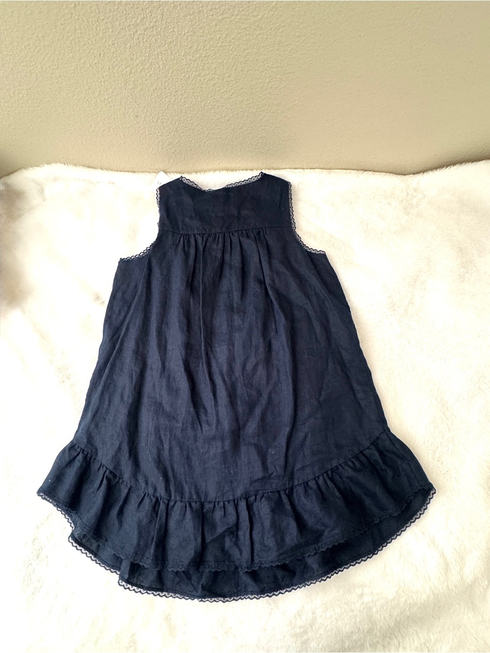 Aritzia Sunday Best Karina Linen Dress/ Admiral / 2xs/ New with tag - Picture 9 of 16